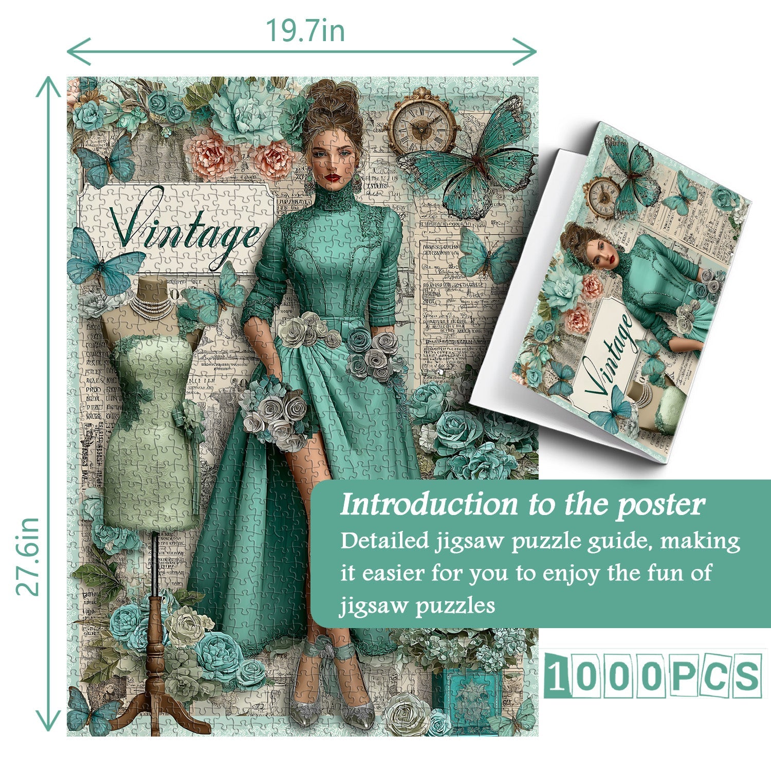 Puzzle Élégance Vintage 1000 pièces