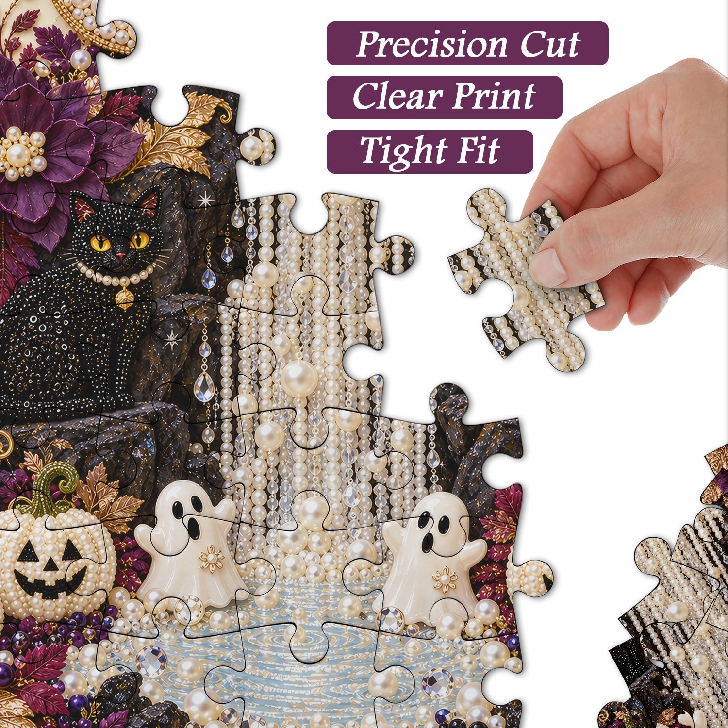 Halloween-Kunstpuzzle mit Perlen, 1000 Teile