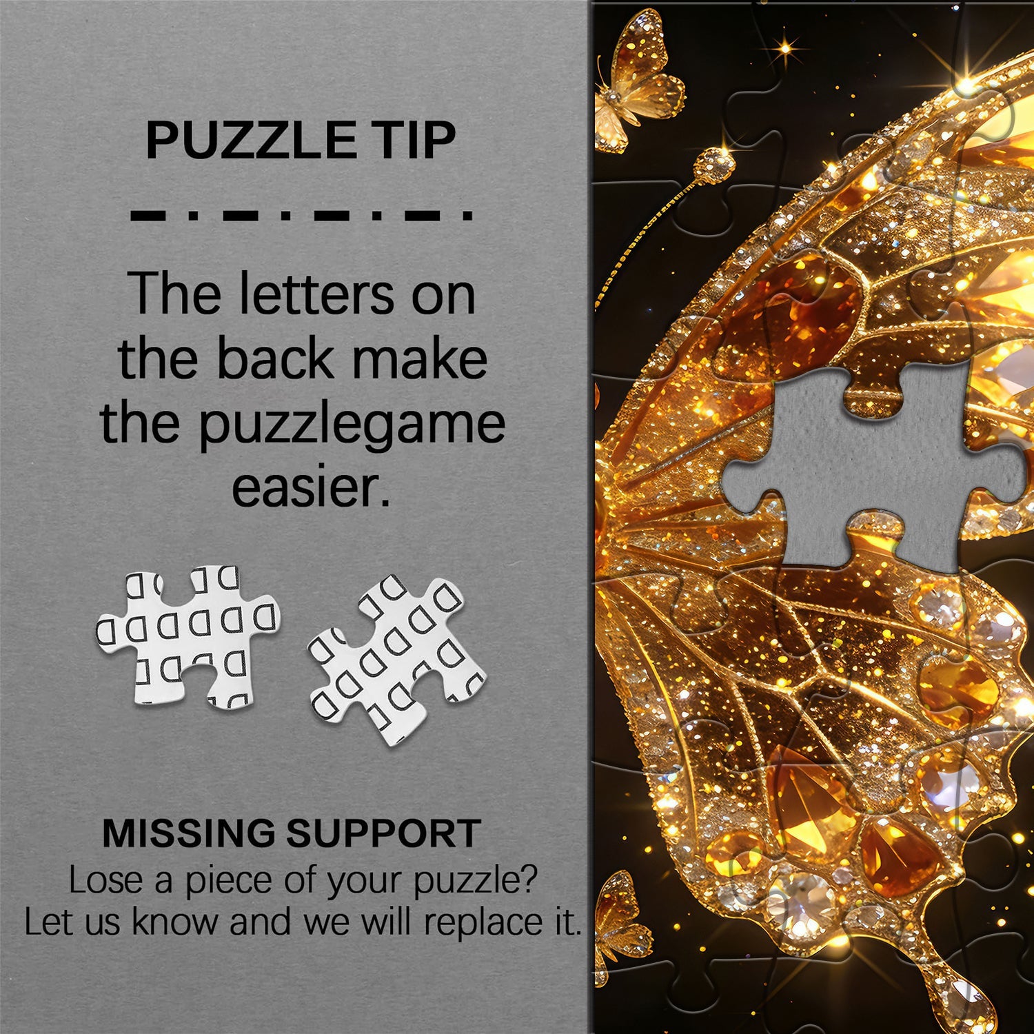 Puzzle Ailes d'or de minuit 1000 pièces