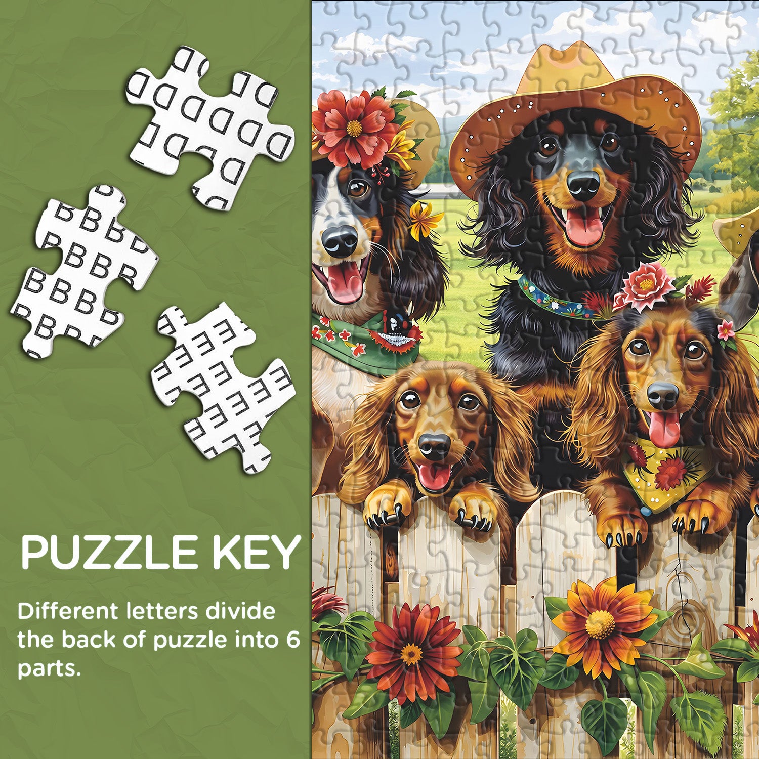 Dachshund Family Jigsaw Puzzle 1000 Pieces