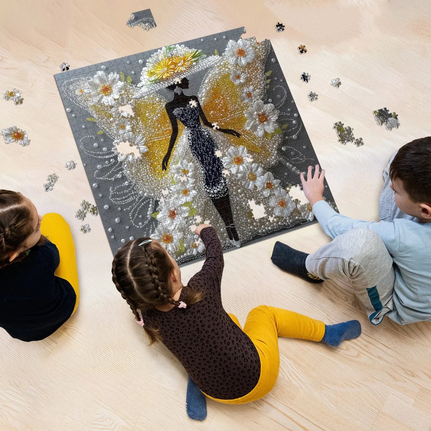 Butterfly Lady Jigsaw Puzzle 1000 piezas