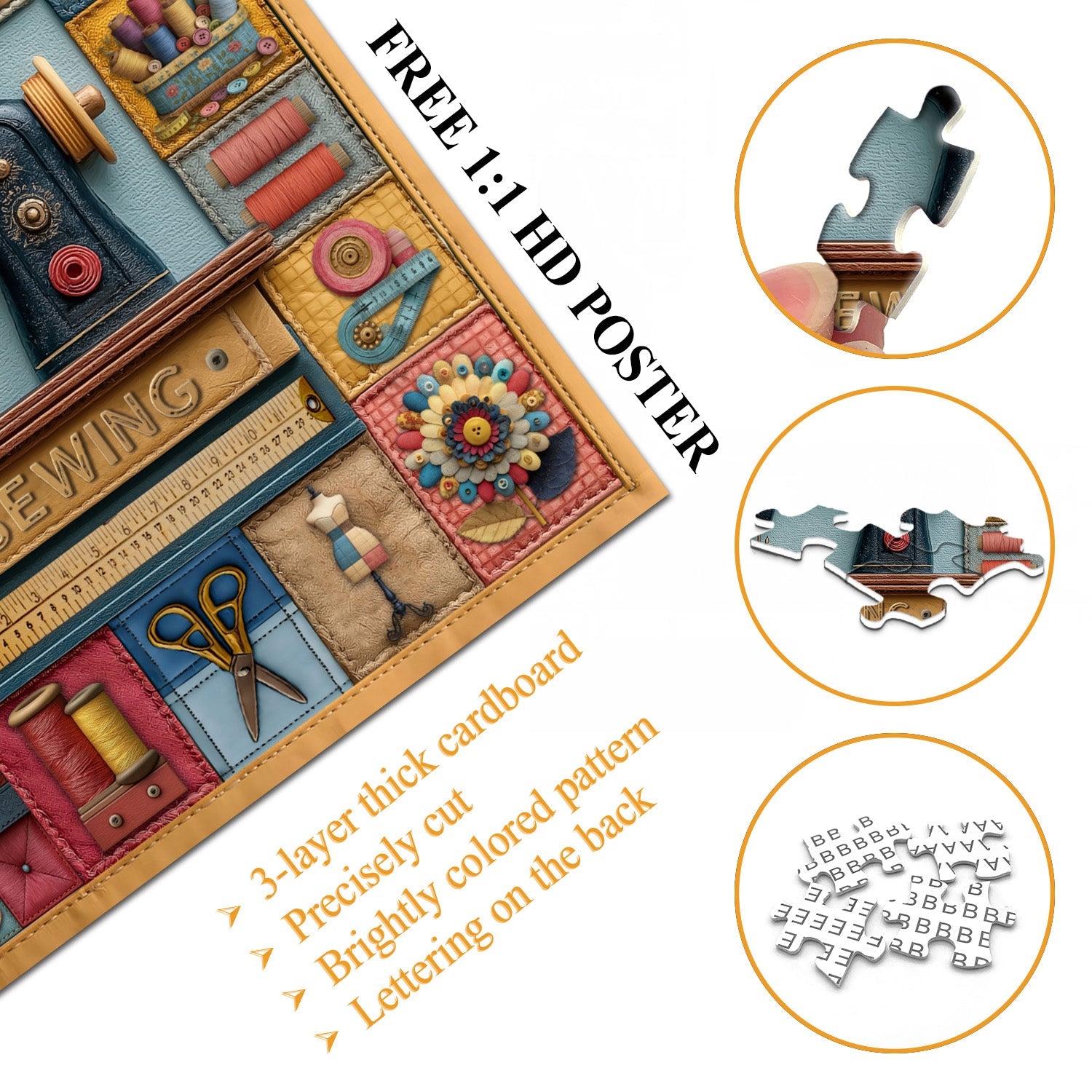 Nähhandwerkskollektion Puzzle 1000 Teile