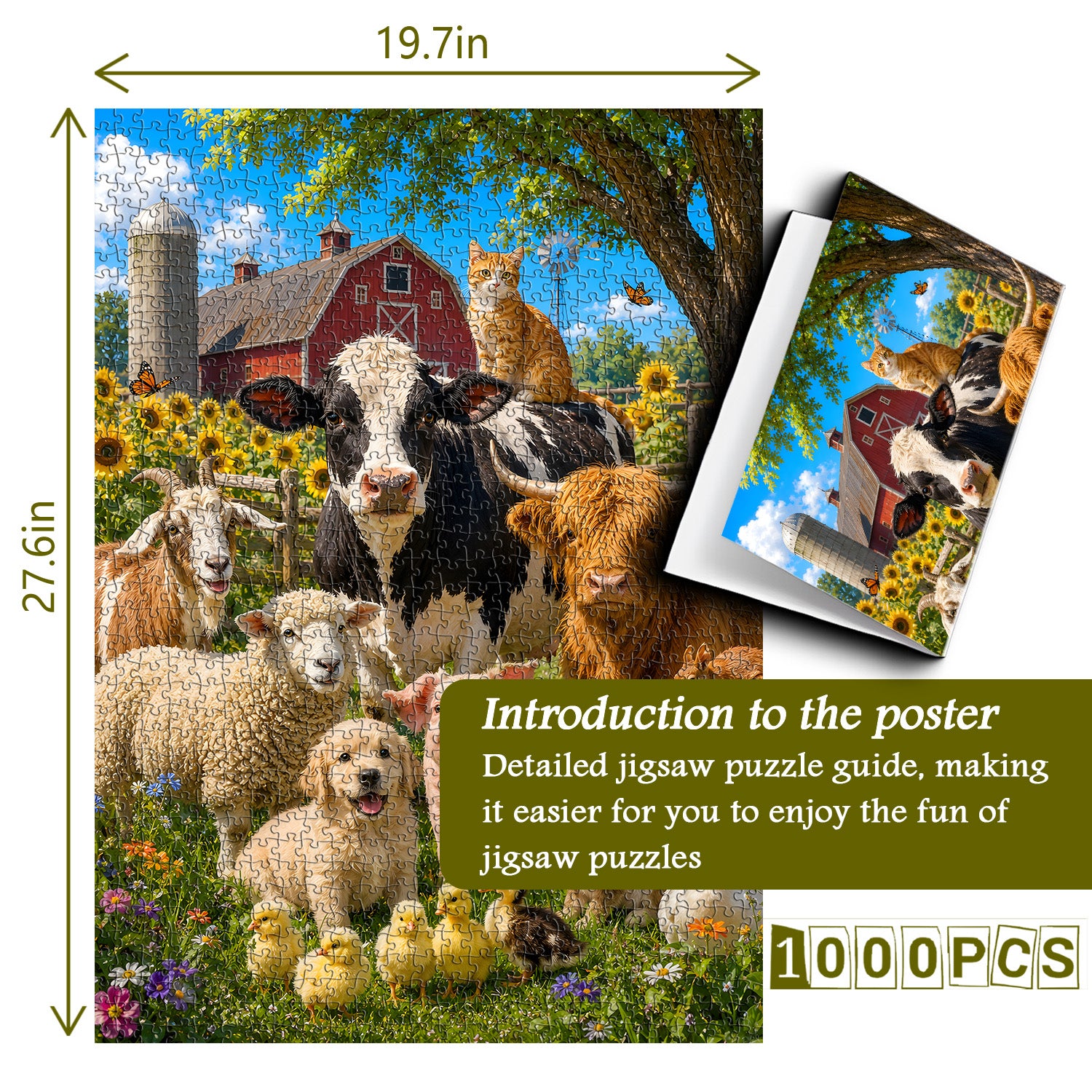 Farm Friends Fiesta Jigsaw Puzzle 1000 Pieces