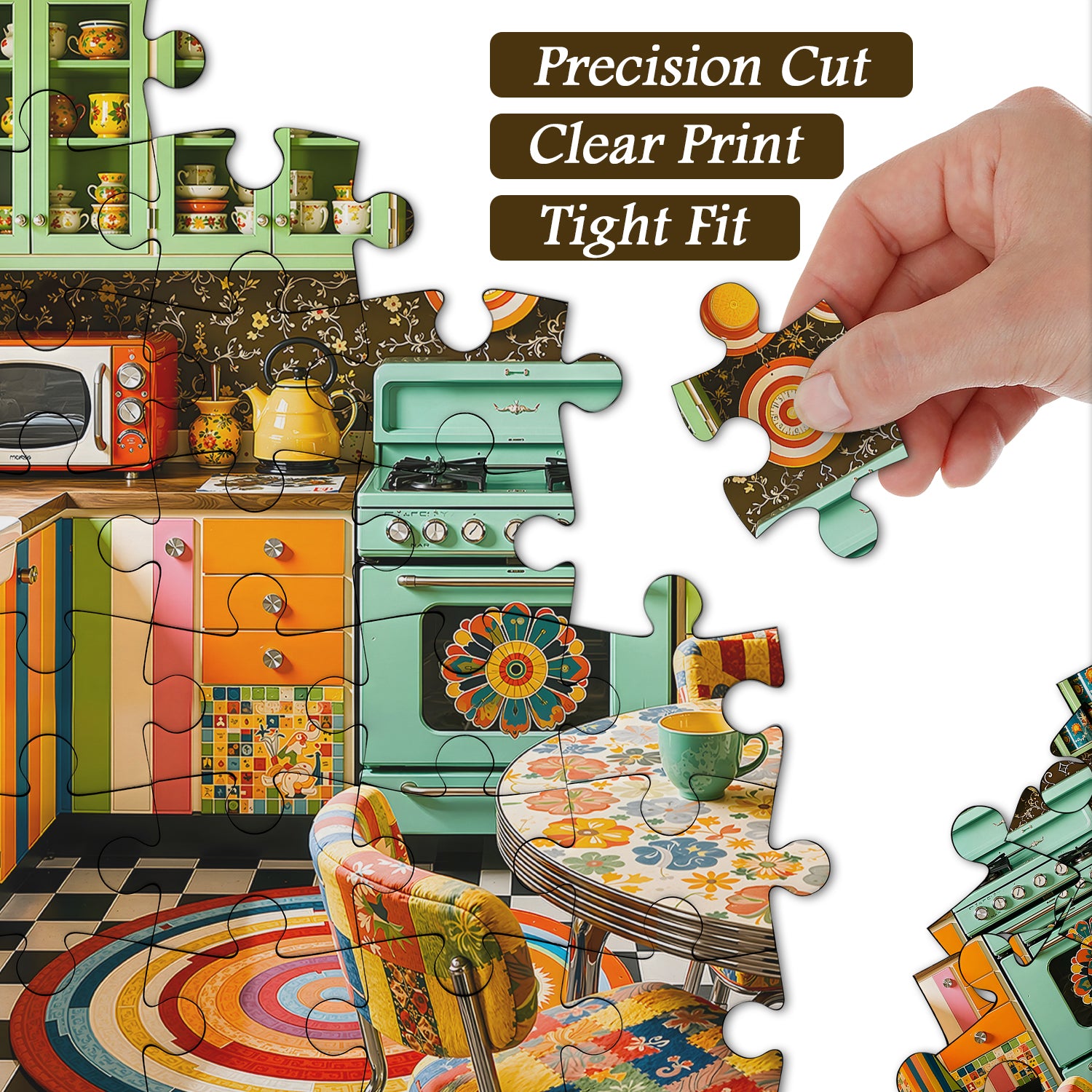 Mid-Century Color Kitchen Jigsaw Puzzle 1000 Pieces