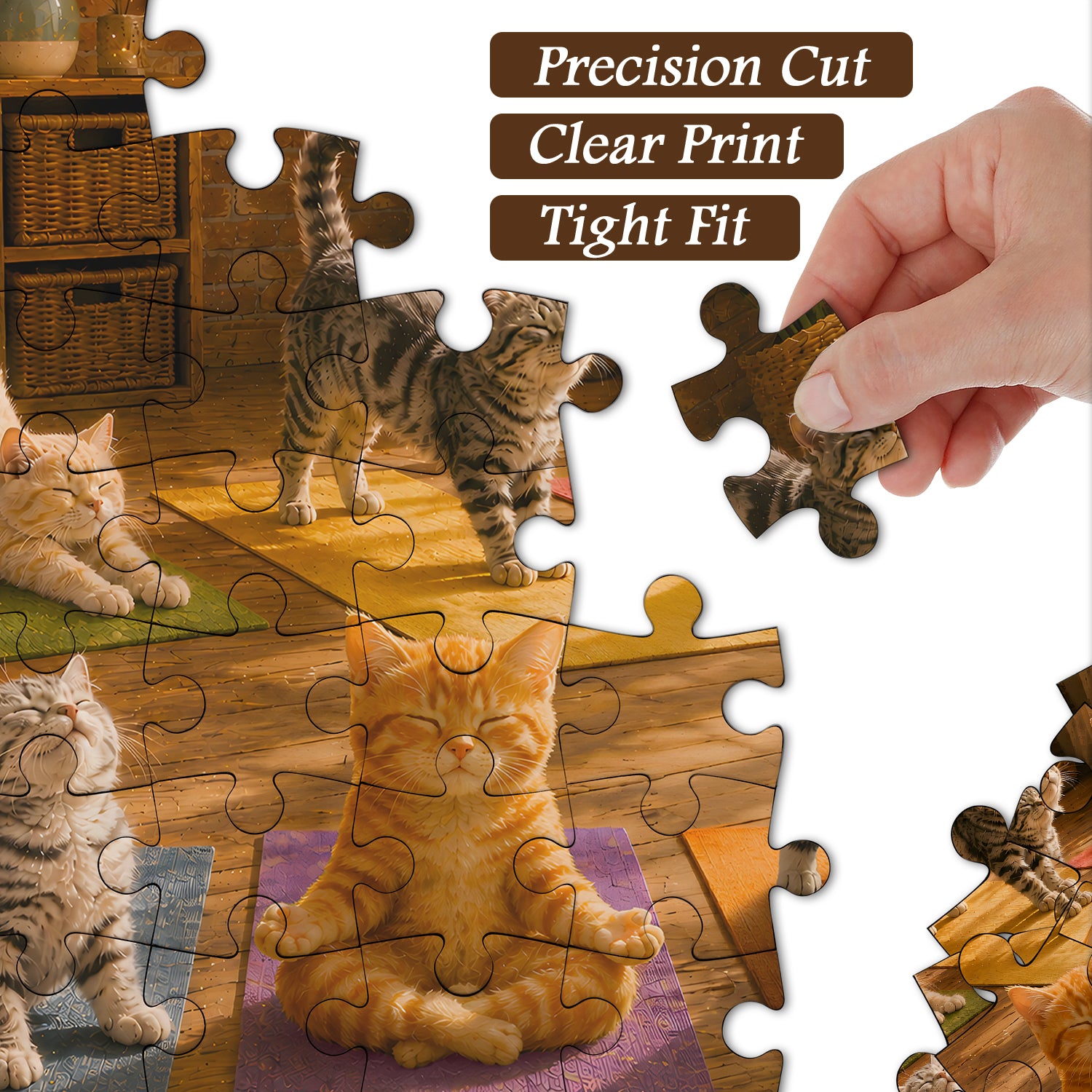 Kitten Yoga Session Jigsaw Puzzle 1000 Pieces