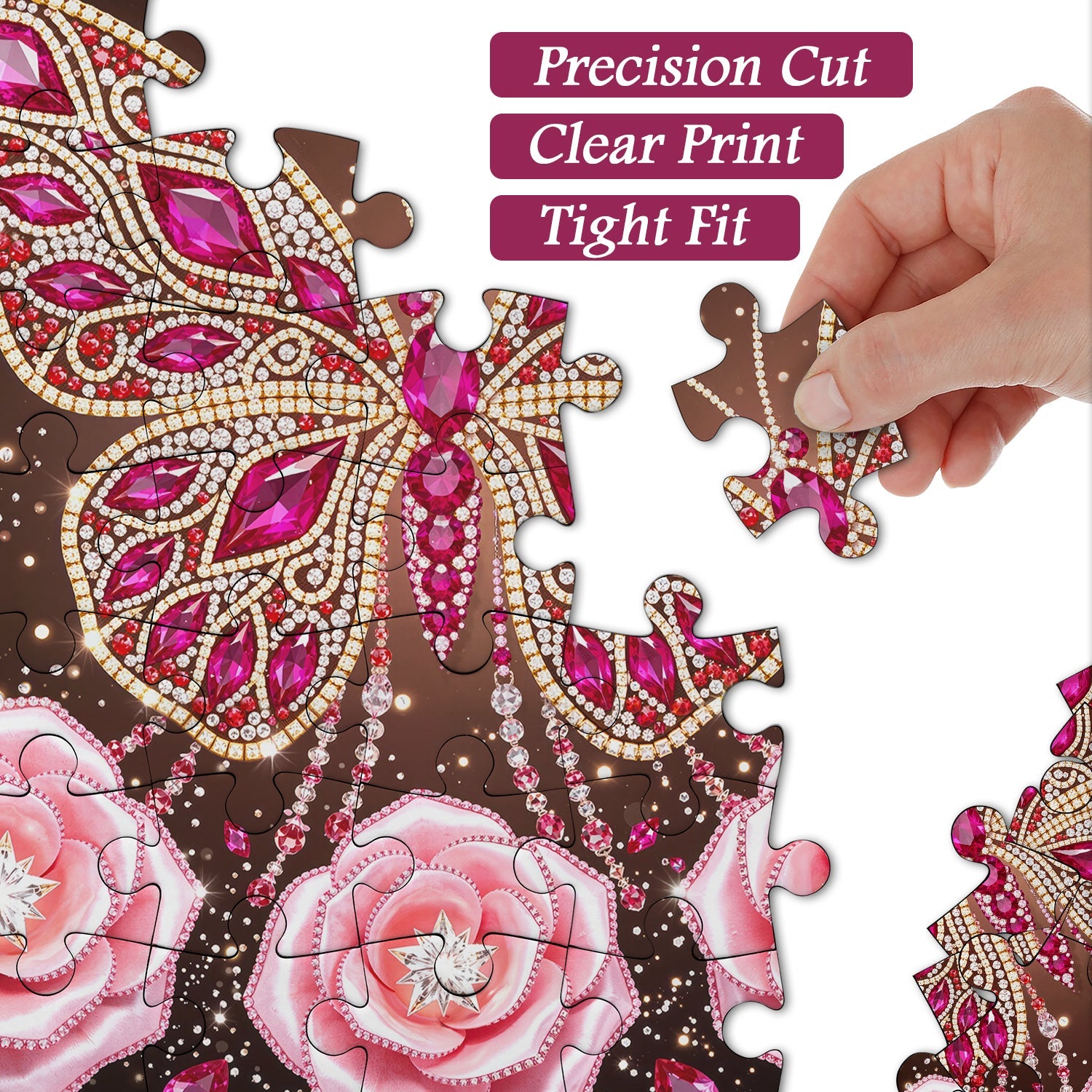Brilliant Crystal Butterfly Jigsaw Puzzle 1000 Pieces