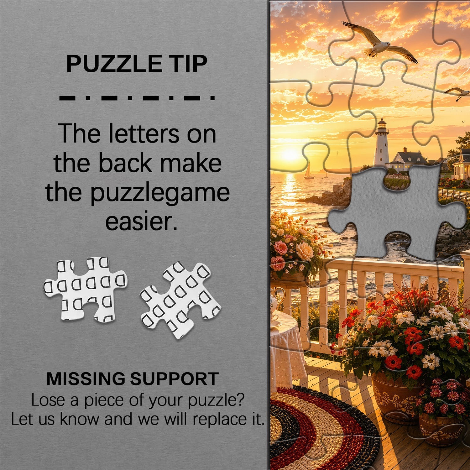 Lighthouse Porch Tea Jigsaw Puzzle 1000 Pieces