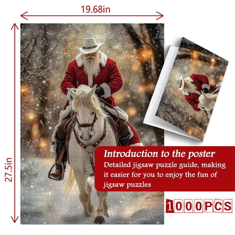 Puzzle de puzzle Santa Gallop 1000 pièces