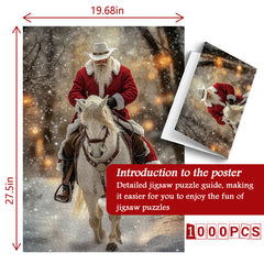 Puzzle de puzzle Santa Gallop 1000 pièces