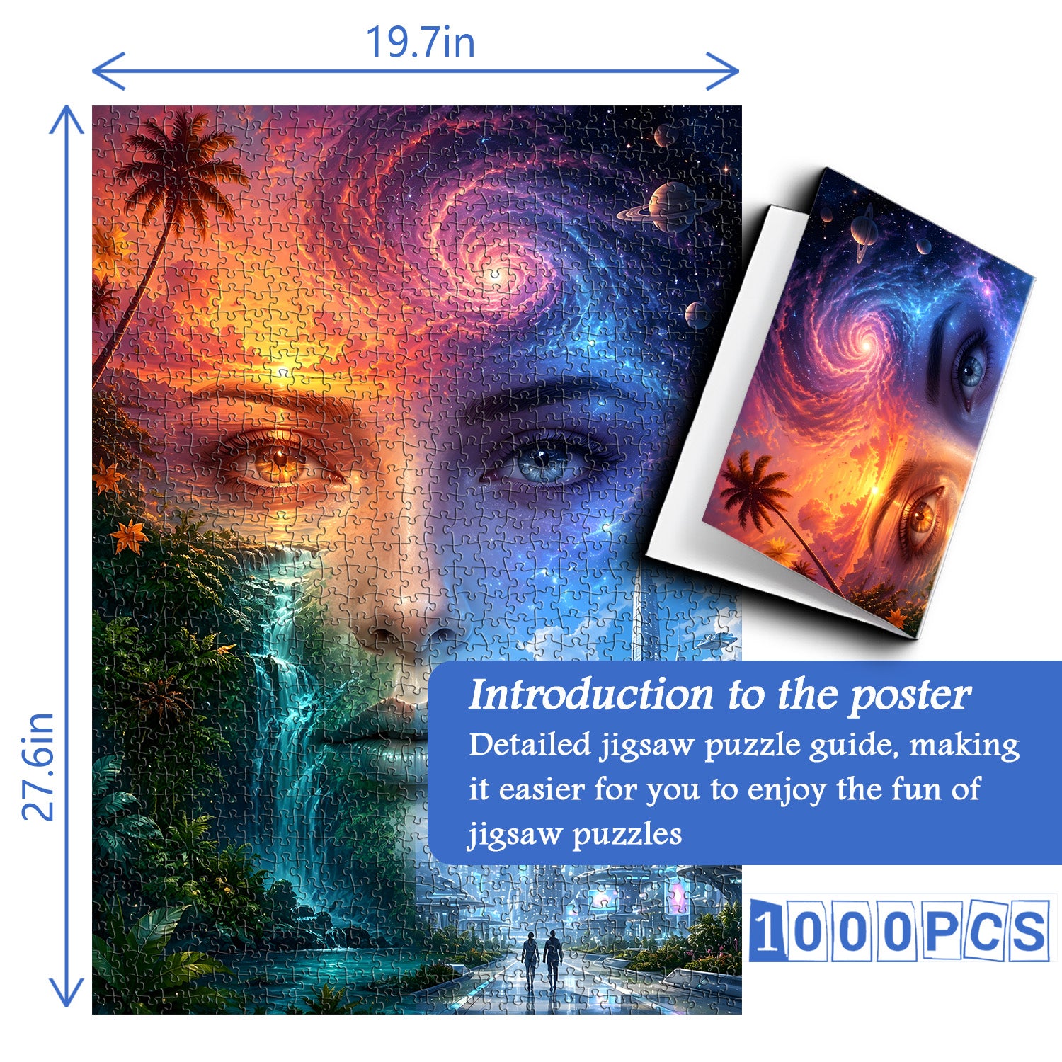 Dual Realms Jigsaw Puzzle 1000 Pieces