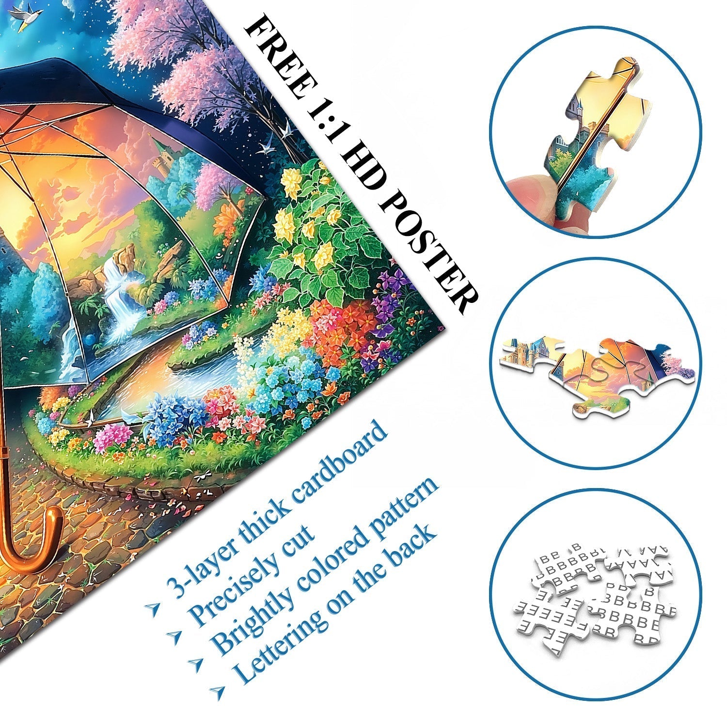 Umbrella Dreams Jigsaw Puzzle 1000 Pieces