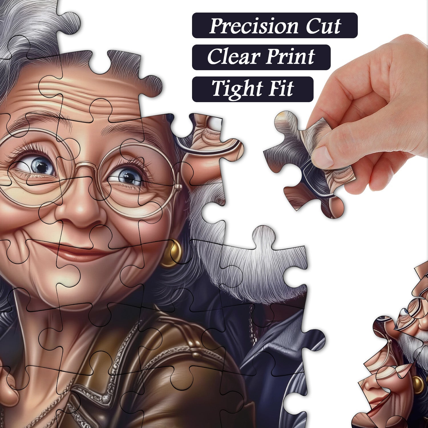 Puzzle Silver Hair Embrace 1000 pièces