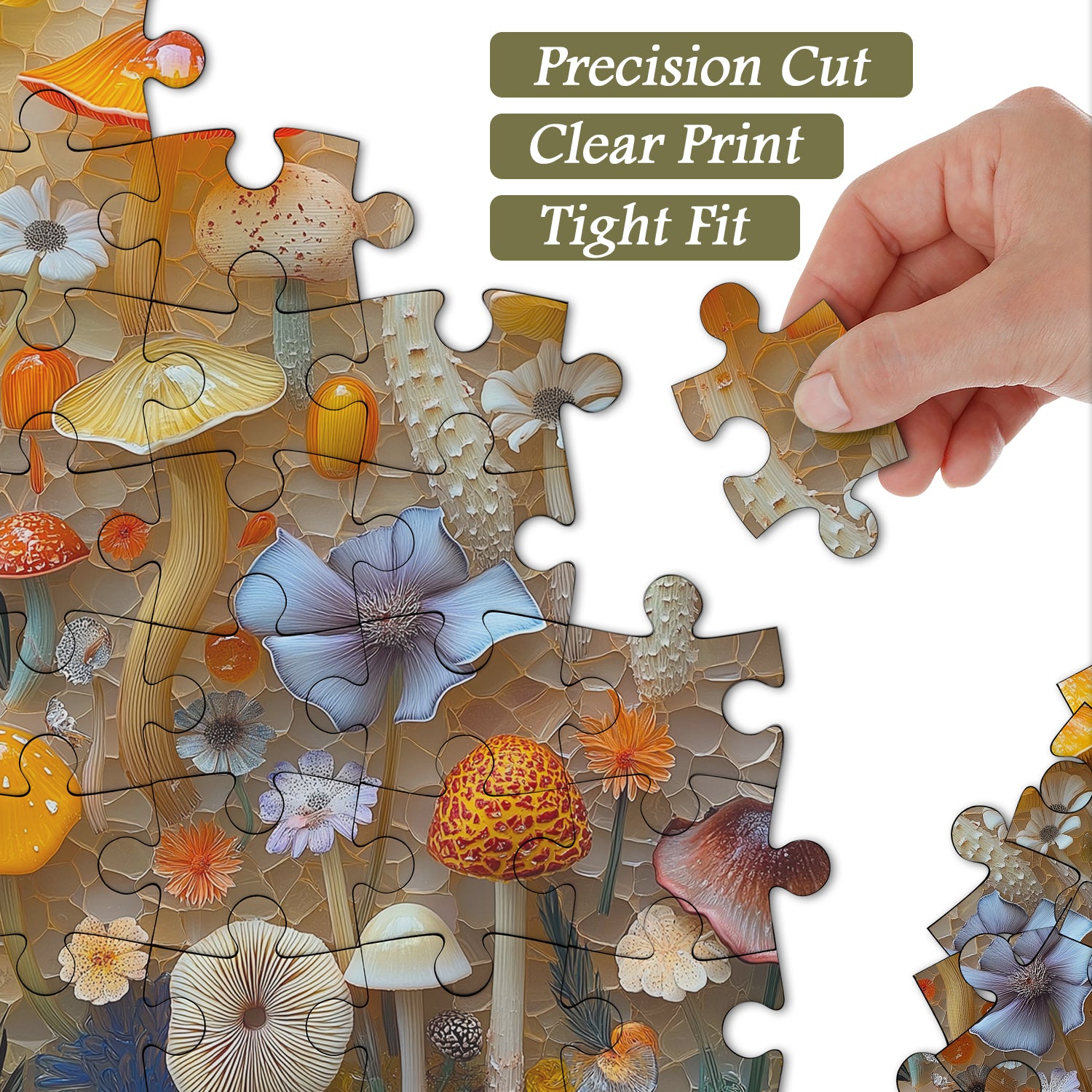Mushrooms & Blooms Jigsaw Puzzle 1000 Pieces