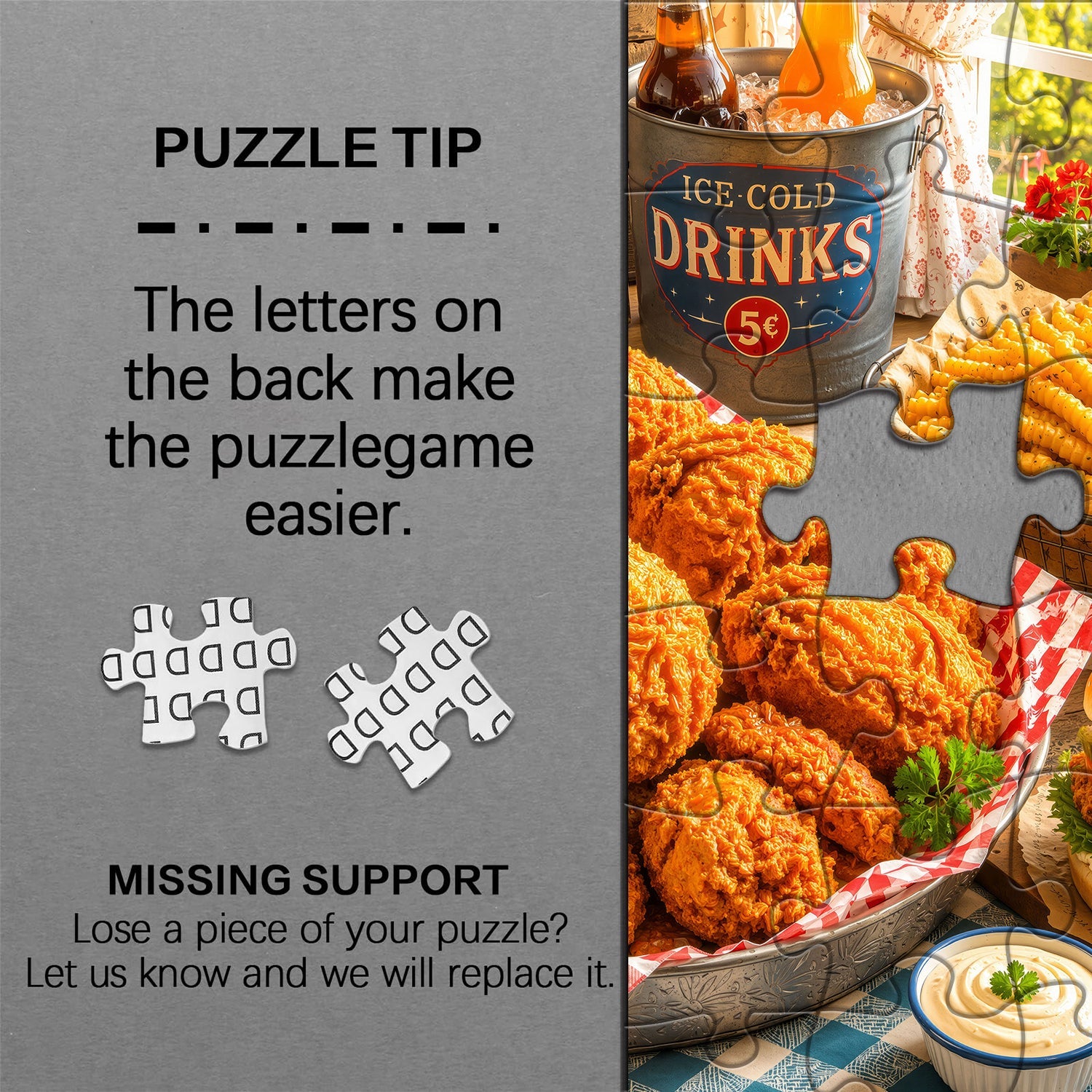 Delicious Fried Feast Jigsaw Puzzle 1000 Pieces
