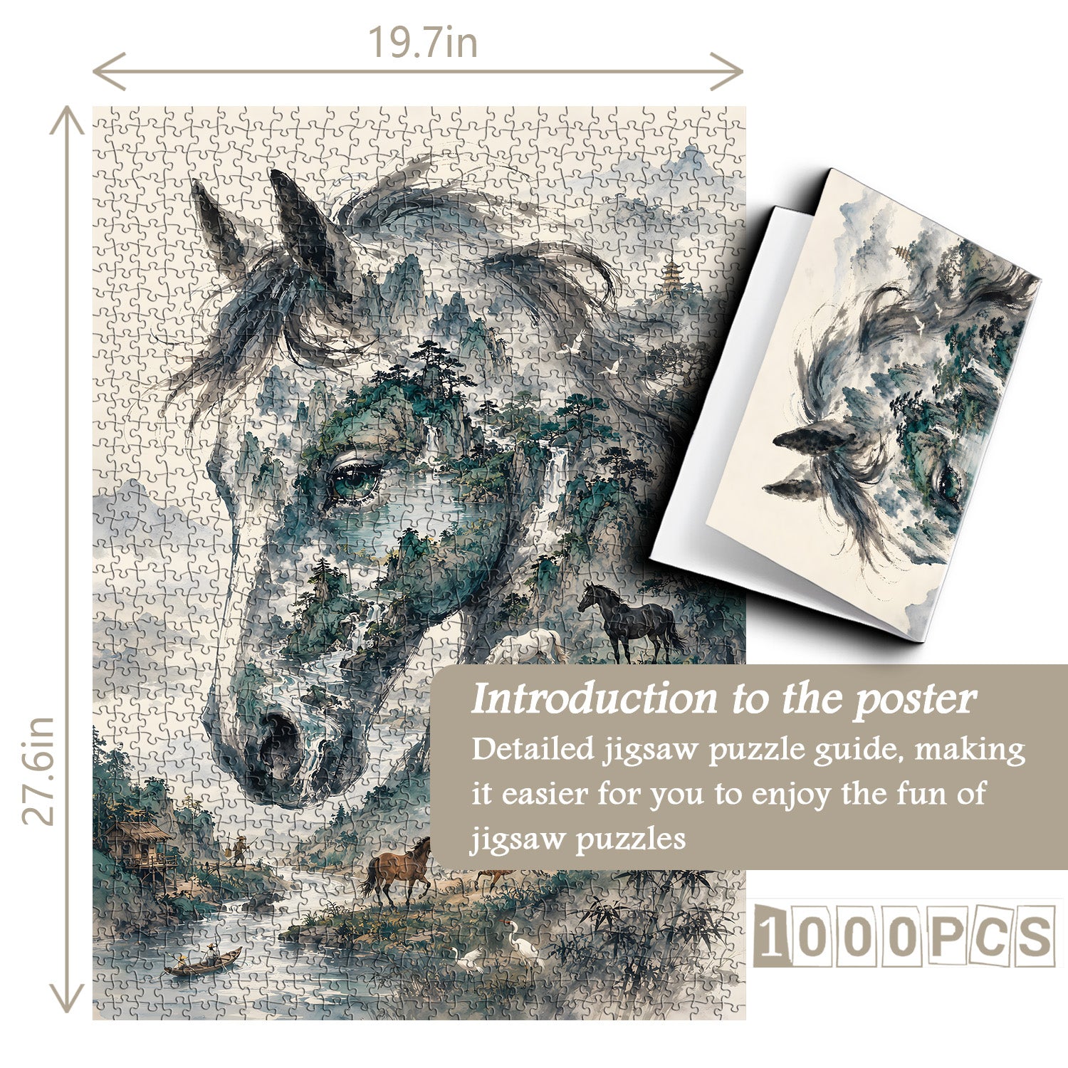 Hills of the Stallion Jigsaw Puzzle 1000 Pieces