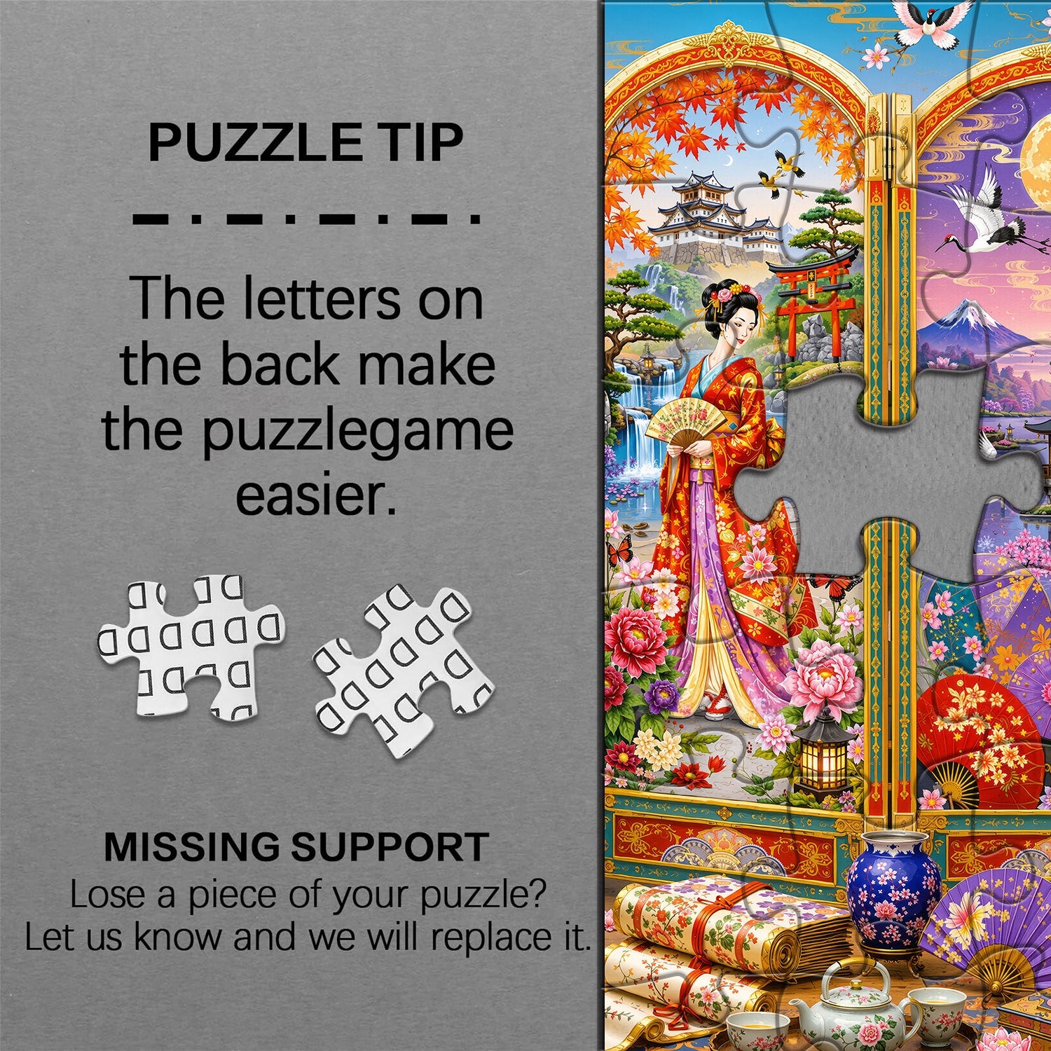 Puzzle con schermo artistico giapponese da 1000 pezzi