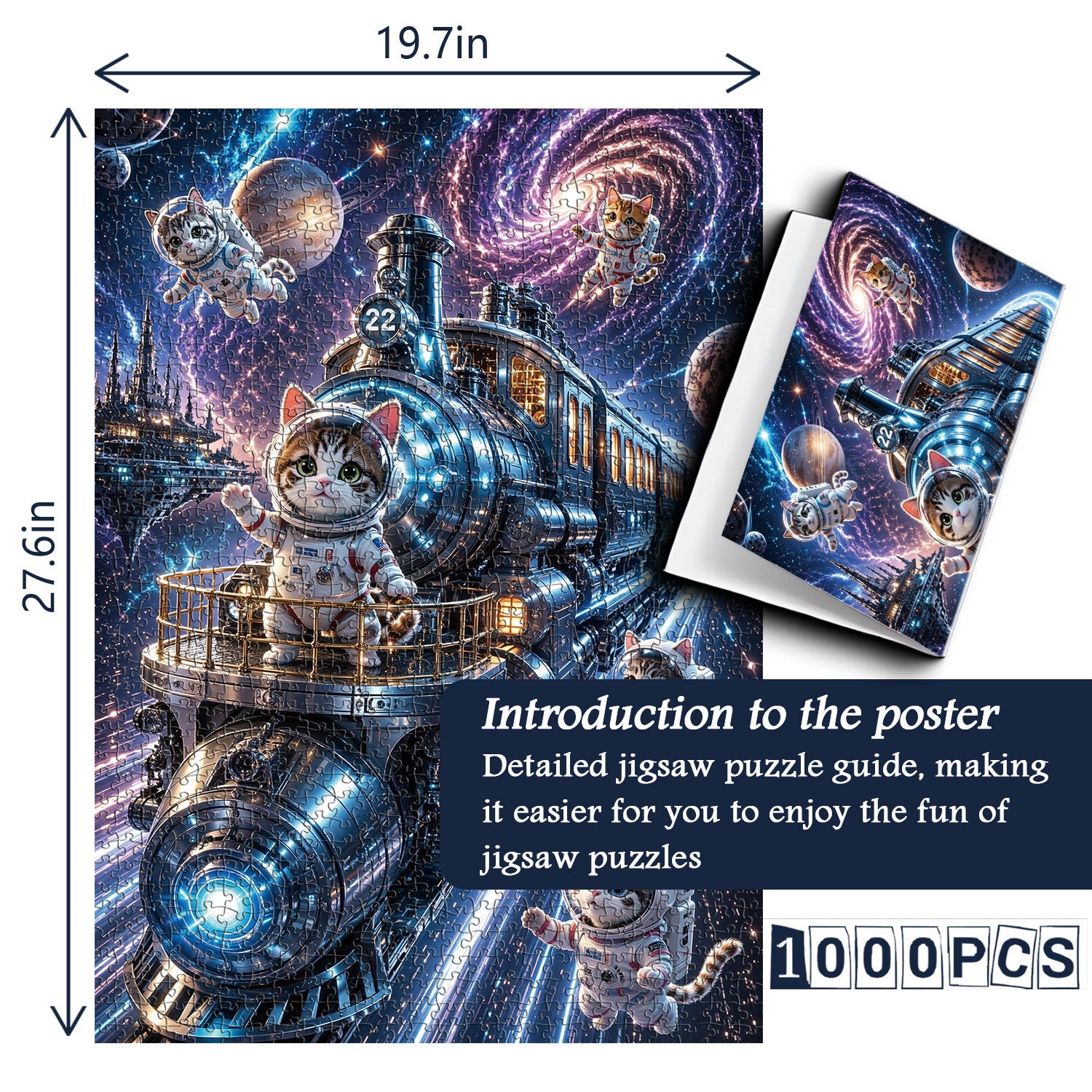 Cosmic Cat Jigsaw Puzzle 1000 Pieces
