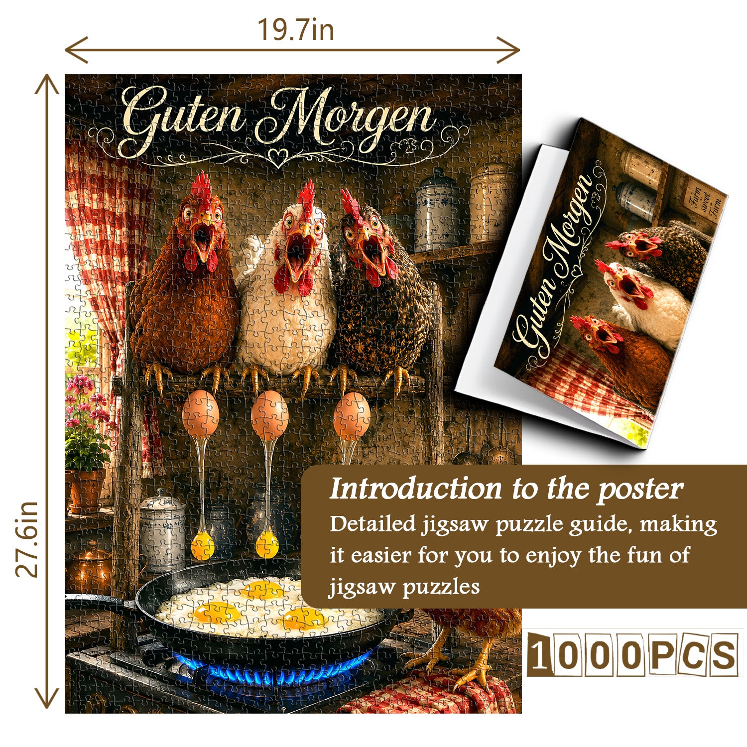 Puzzle Mattina di Gallina 1000 Pezzi
