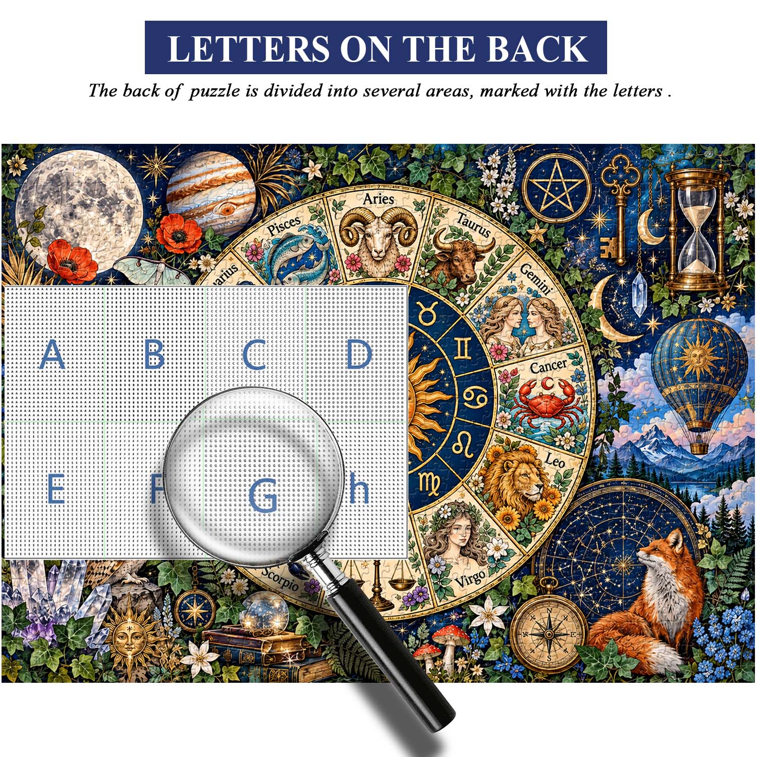 Astro Zodiac Garden Jigsaw Puzzle 1000 Pieces