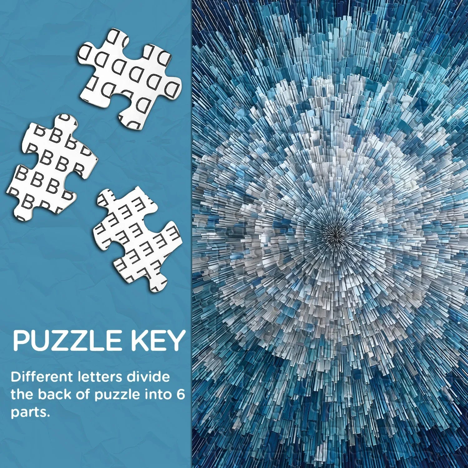 Burst of Blue Jigsaw Puzzle 1000 Pieces