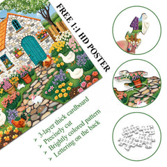 Windmill Pet Courtyard Puzzle 1000 Teile