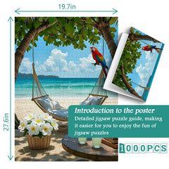 Entspannender Strandtag-Puzzle, 1000 Teile