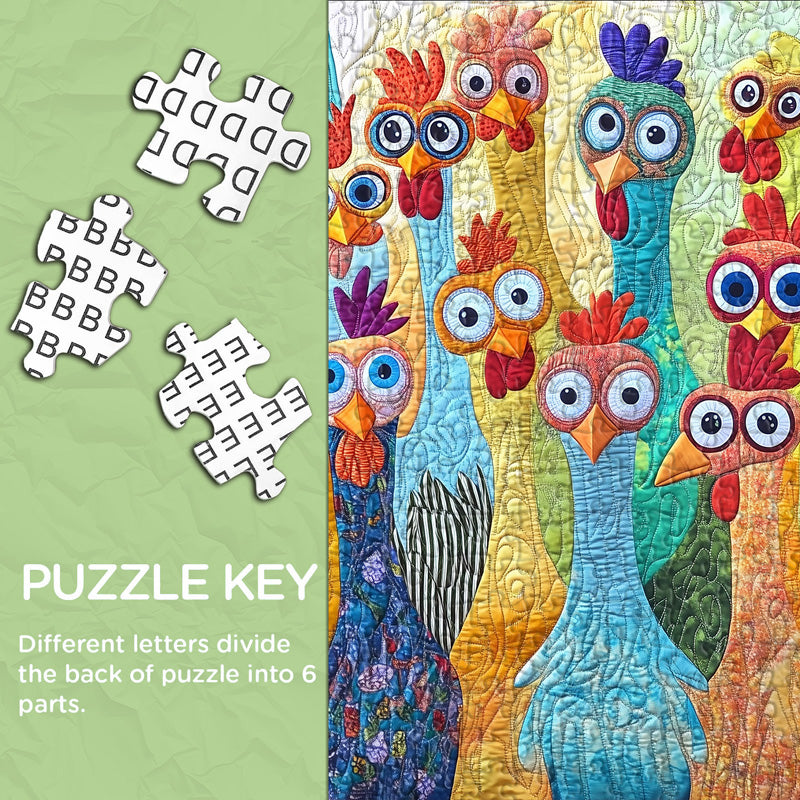 Happy Little Chickens Puzzle 1000 pièces
