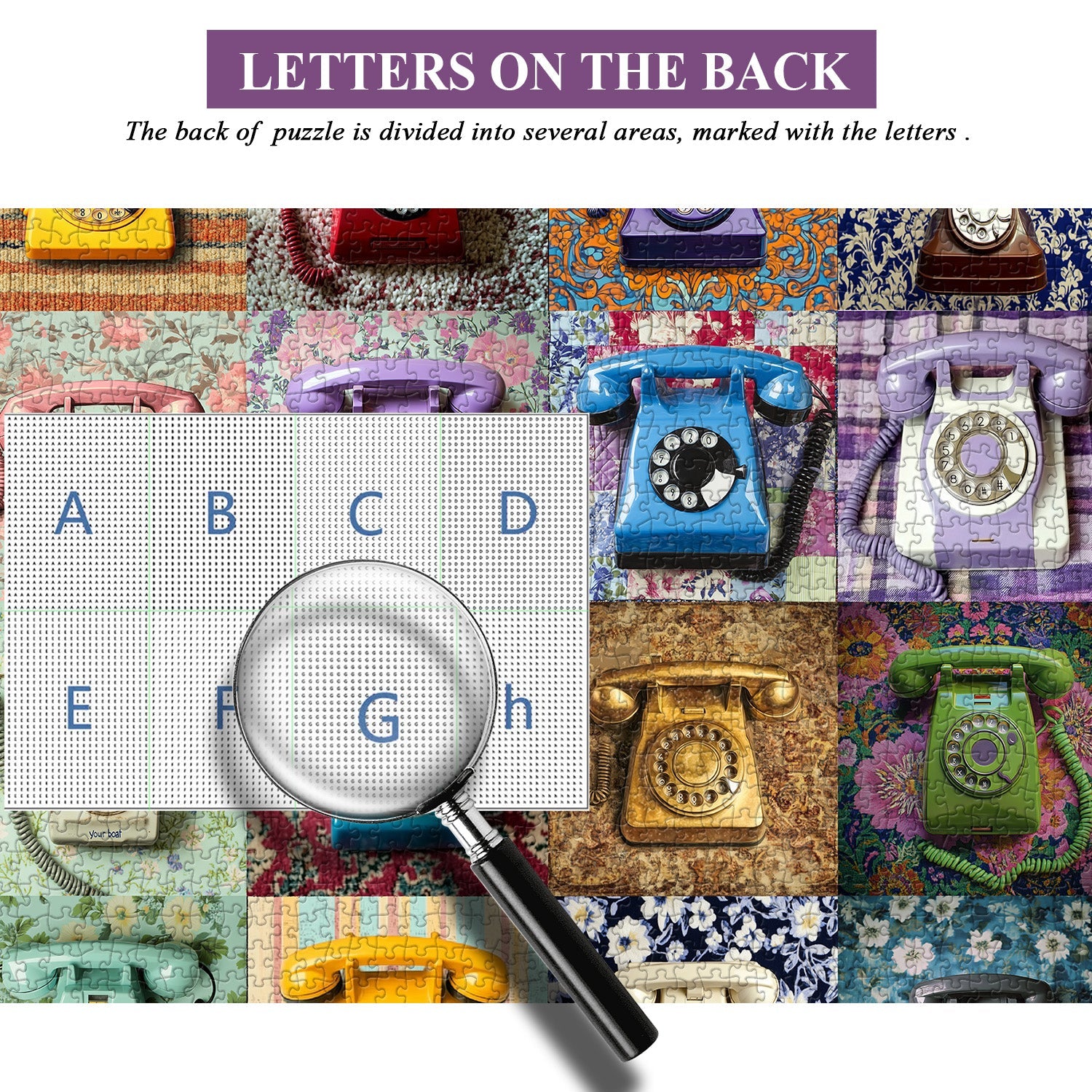 Retro Telephone Collage Jigsaw Puzzle 1000 Pieces