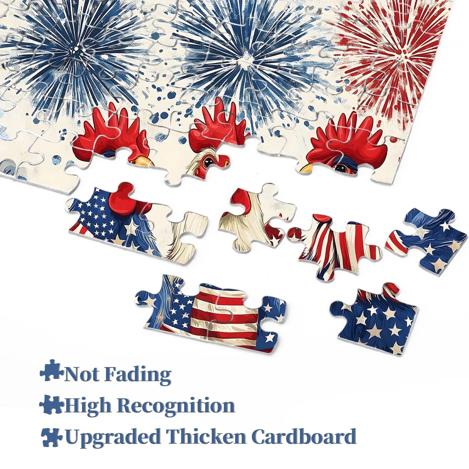 Puzzle Galli Patriottici 1000 Pezzi