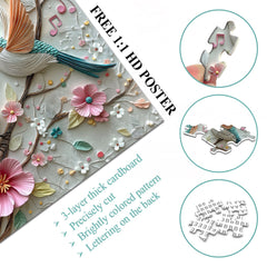 Birdsong Bloom Jigsaw Puzzle 1000 Pieces