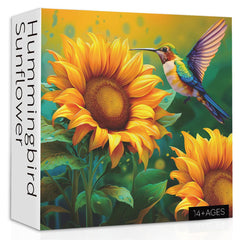 Sunflower Hummingbird Jigsaw Puzzles 1000 Pieces