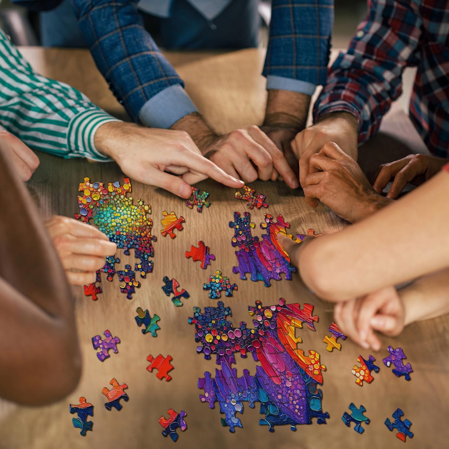 Rainbow Sunflower Jigsaw Puzzle 1000 Pieces