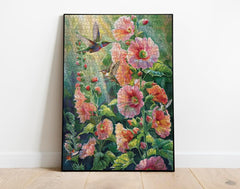 Flower Hummingbird Jigsaw Puzzle 1000 Pieces