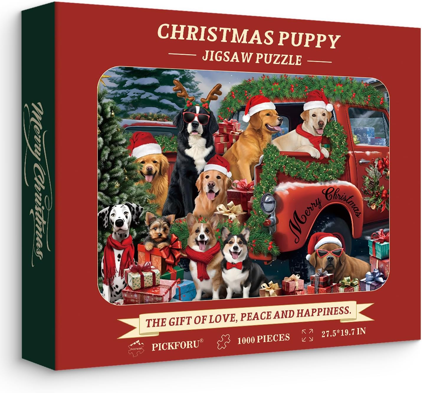 Christmas Dog Jigsaw Puzzle 1000 Pieces