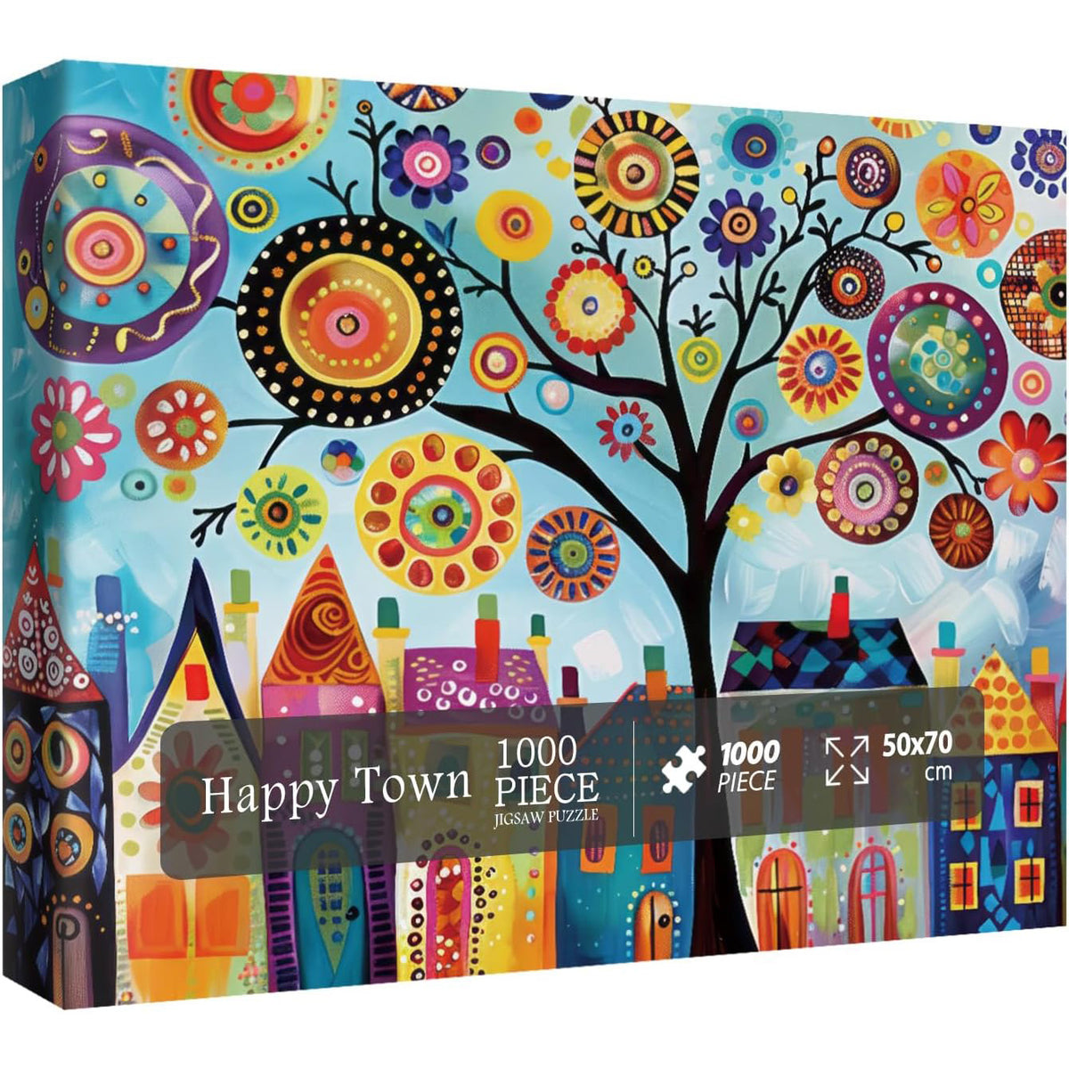 Happy Town Jigsaw Puzzles 1000 Pieces