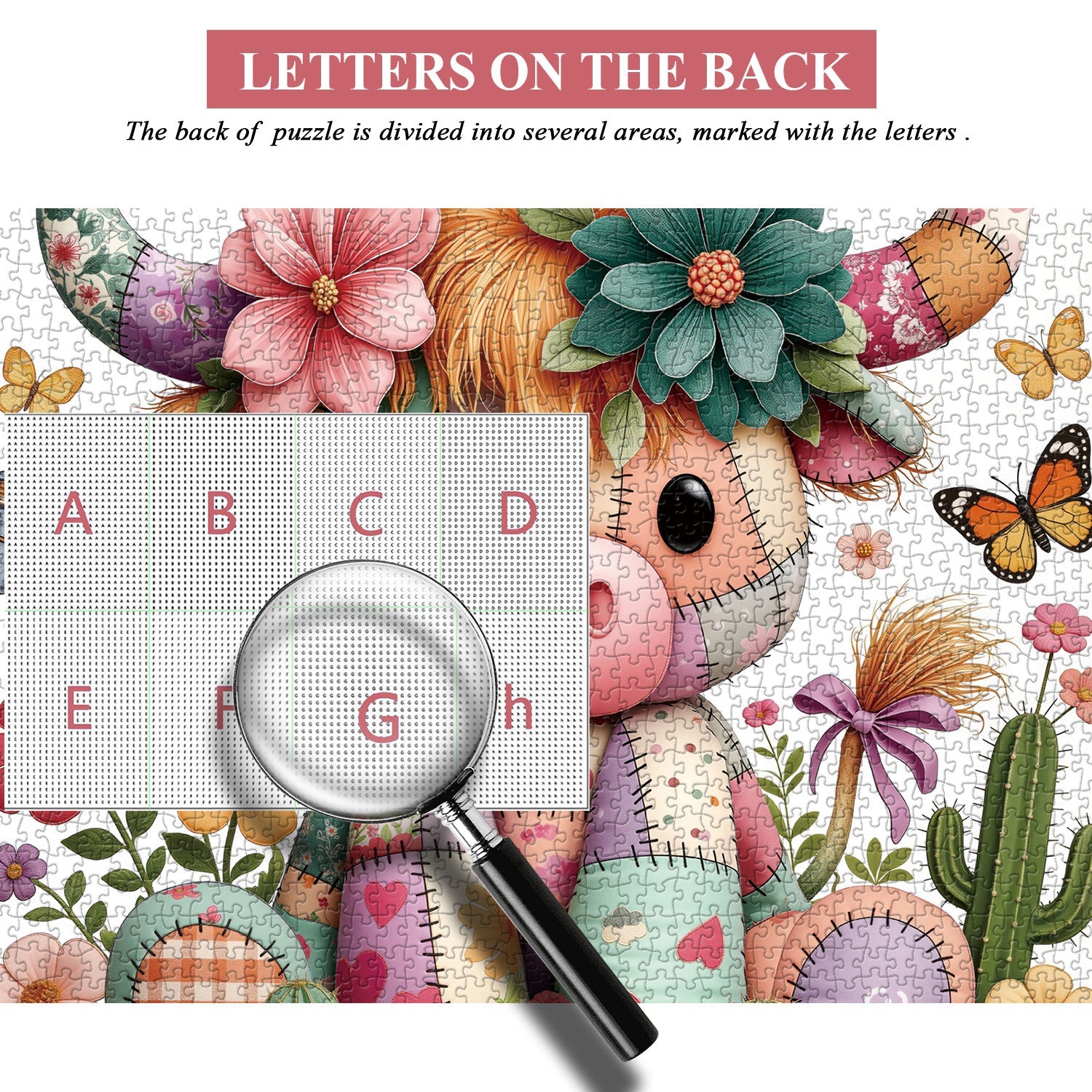 Patchwork-Kuh-Puzzle 1000 Teile