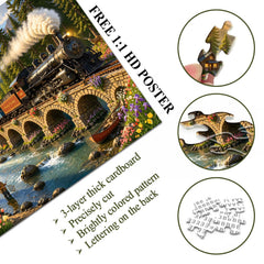 Valley Steam Train Jigsaw Puzzle 1000 Pieces