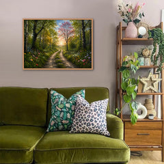 Sunlit Forest Path Puzzle 1000 Teile