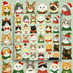 Christmas Kitties Jigsaw Puzzle 1000 Pieces