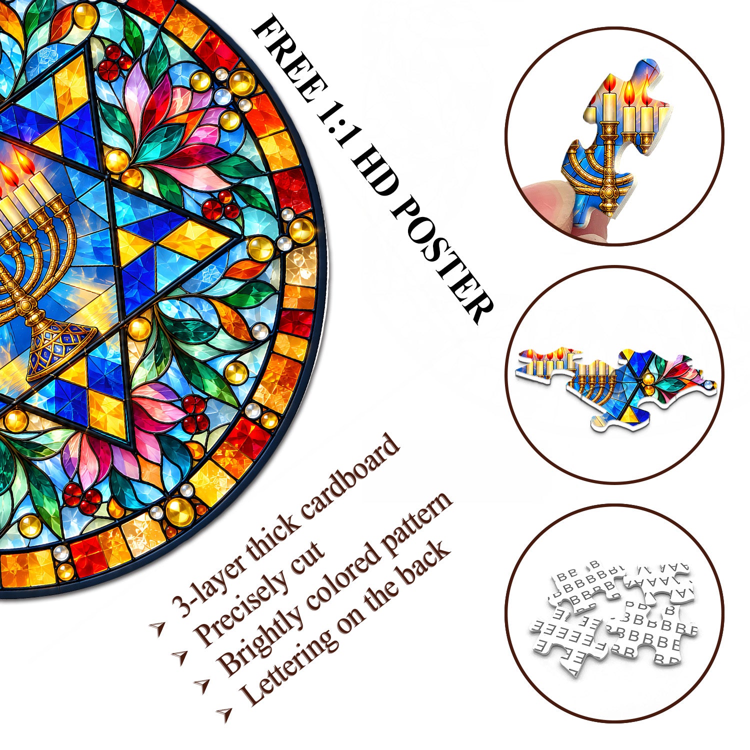 Hanukkah Light Jigsaw Puzzle 1000 Pieces