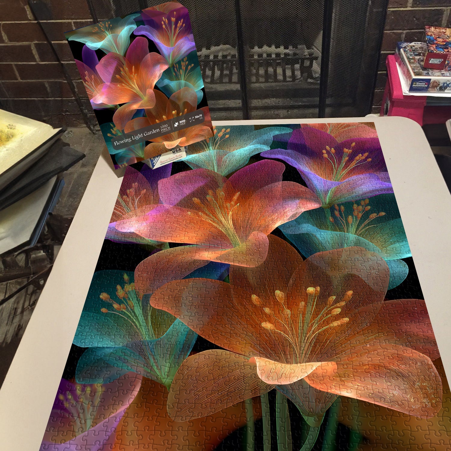 Flowing Light Garden Jigsaw Puzzle 1000 Pieces