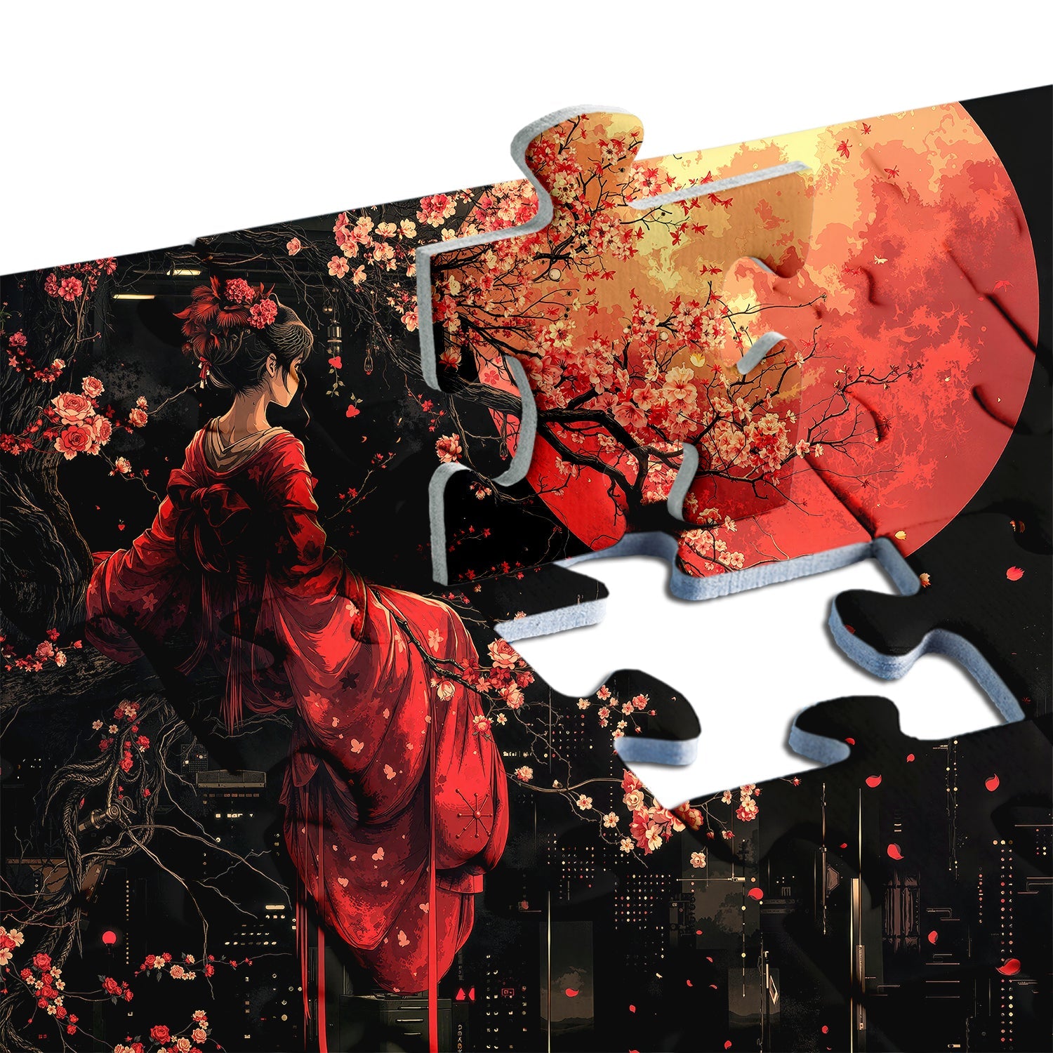 Scarlet Moon Serenity Jigsaw Puzzle 1000 Pieces