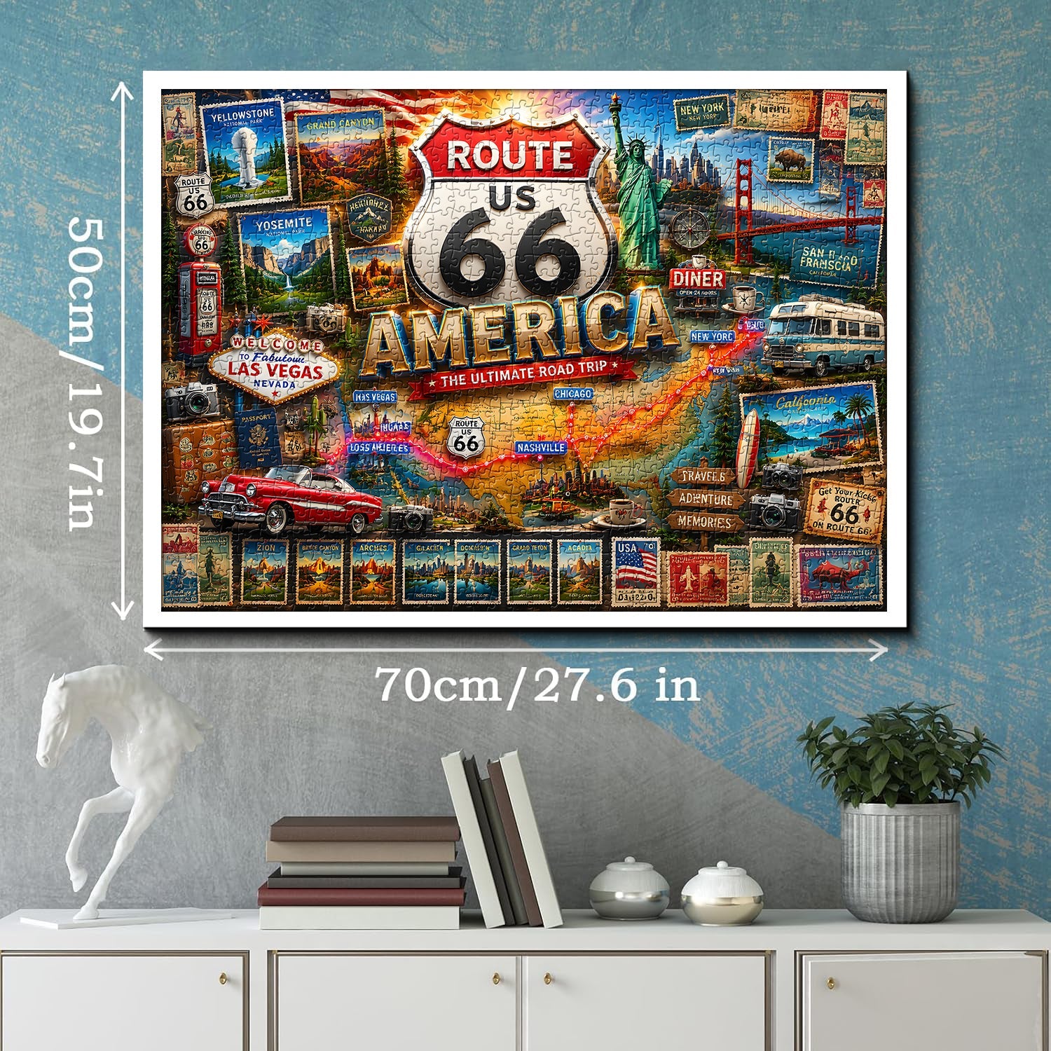 Route 66 Travel Jigsaw Puzzle 1000 Pieces