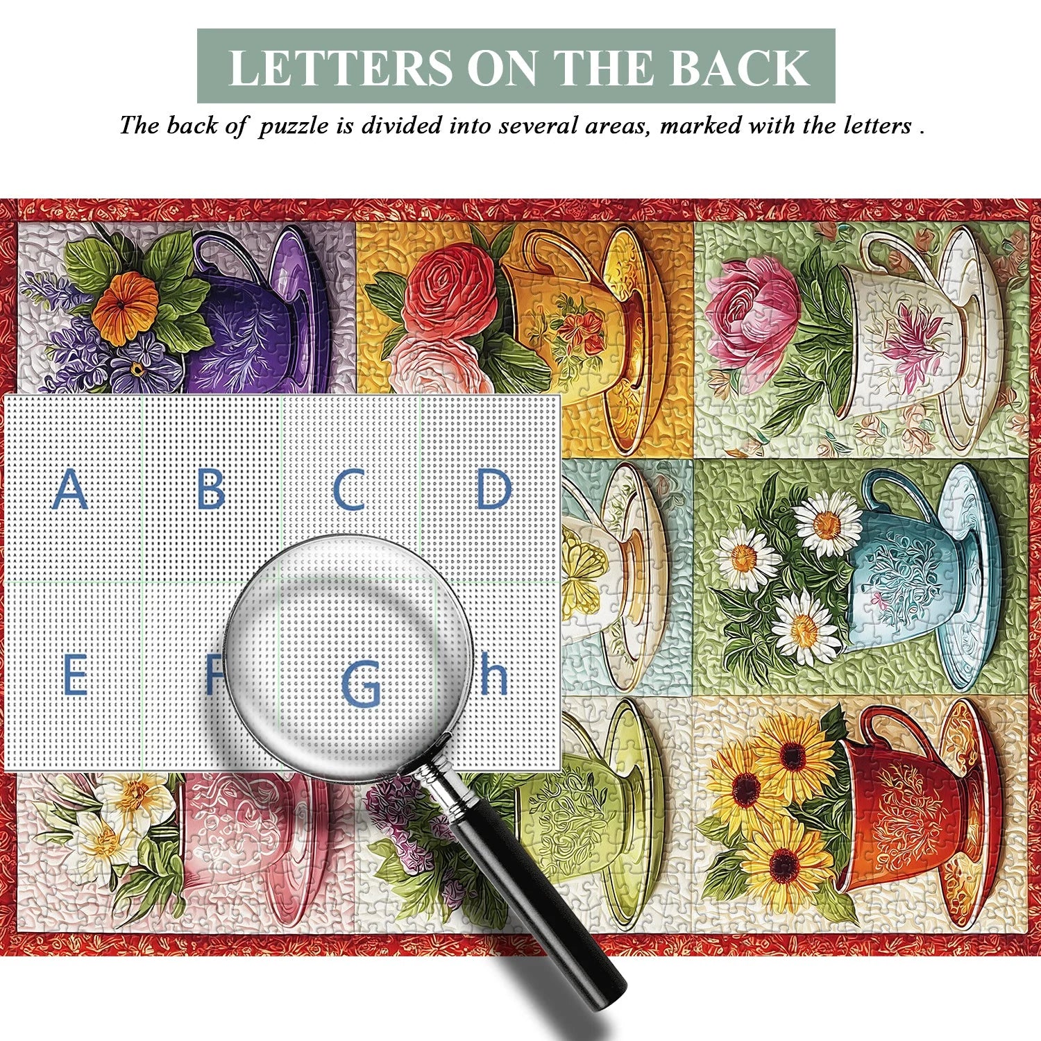 Blooming Teacups Jigsaw Puzzle 1000 Pieces