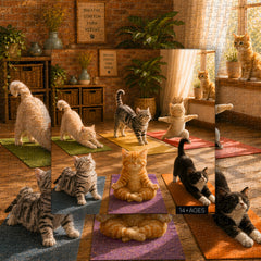 Kitten Yoga Session Jigsaw Puzzle 1000 Pieces