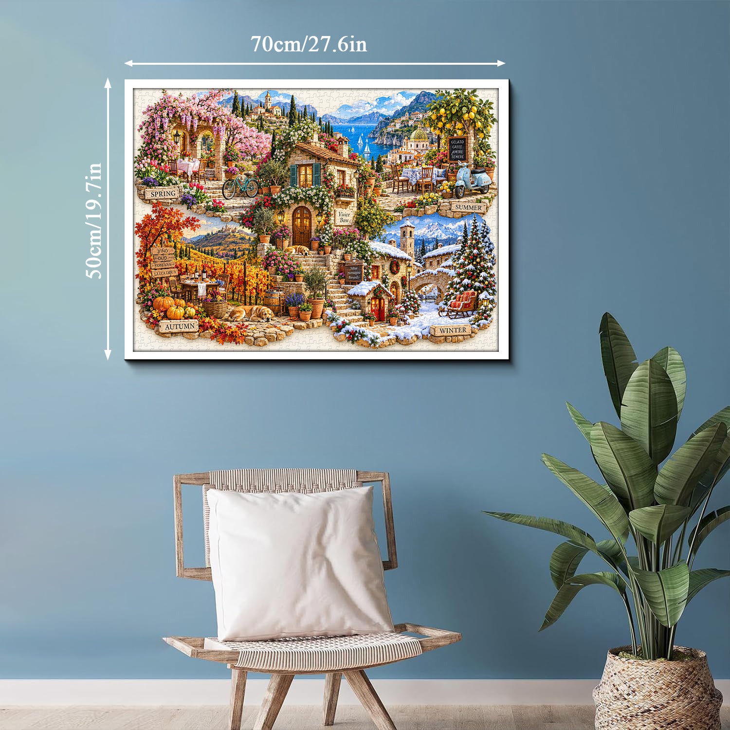 Four Seasons in Italy Jigsaw Puzzle 1000 Pieces
