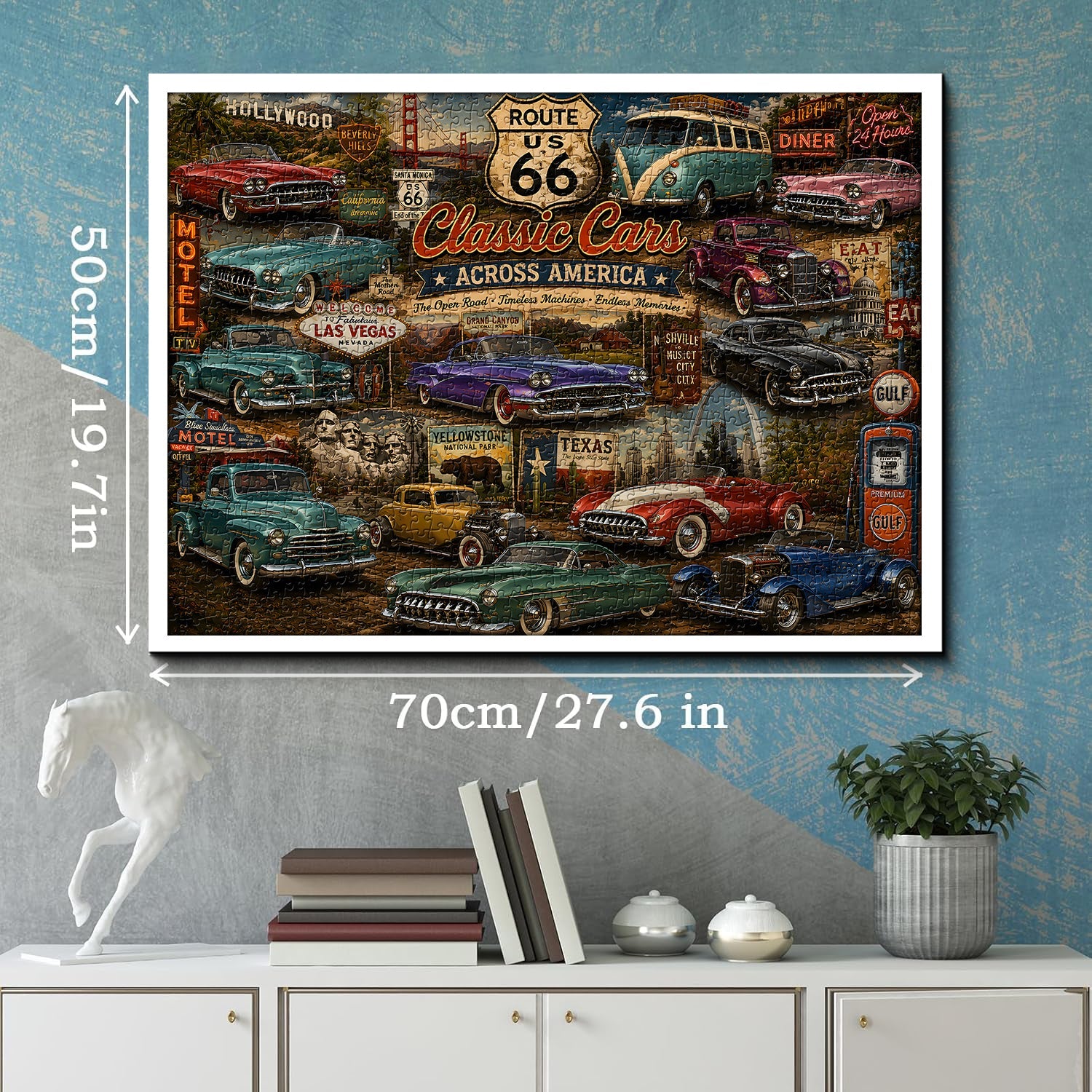 Vintage Classic Cars Jigsaw Puzzle 1000 Pieces