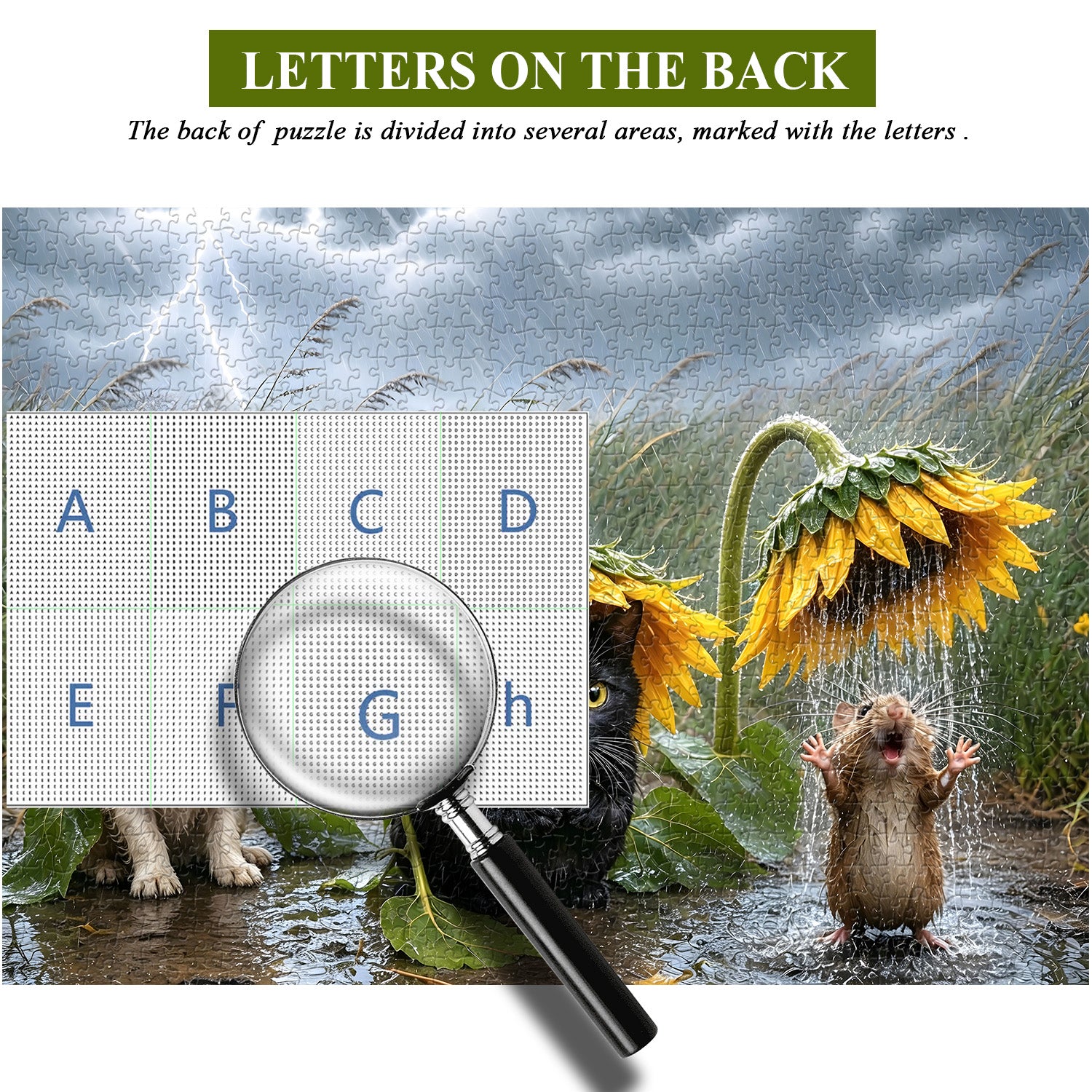 Das Regentag-Puzzle des Trios, 1000 Teile