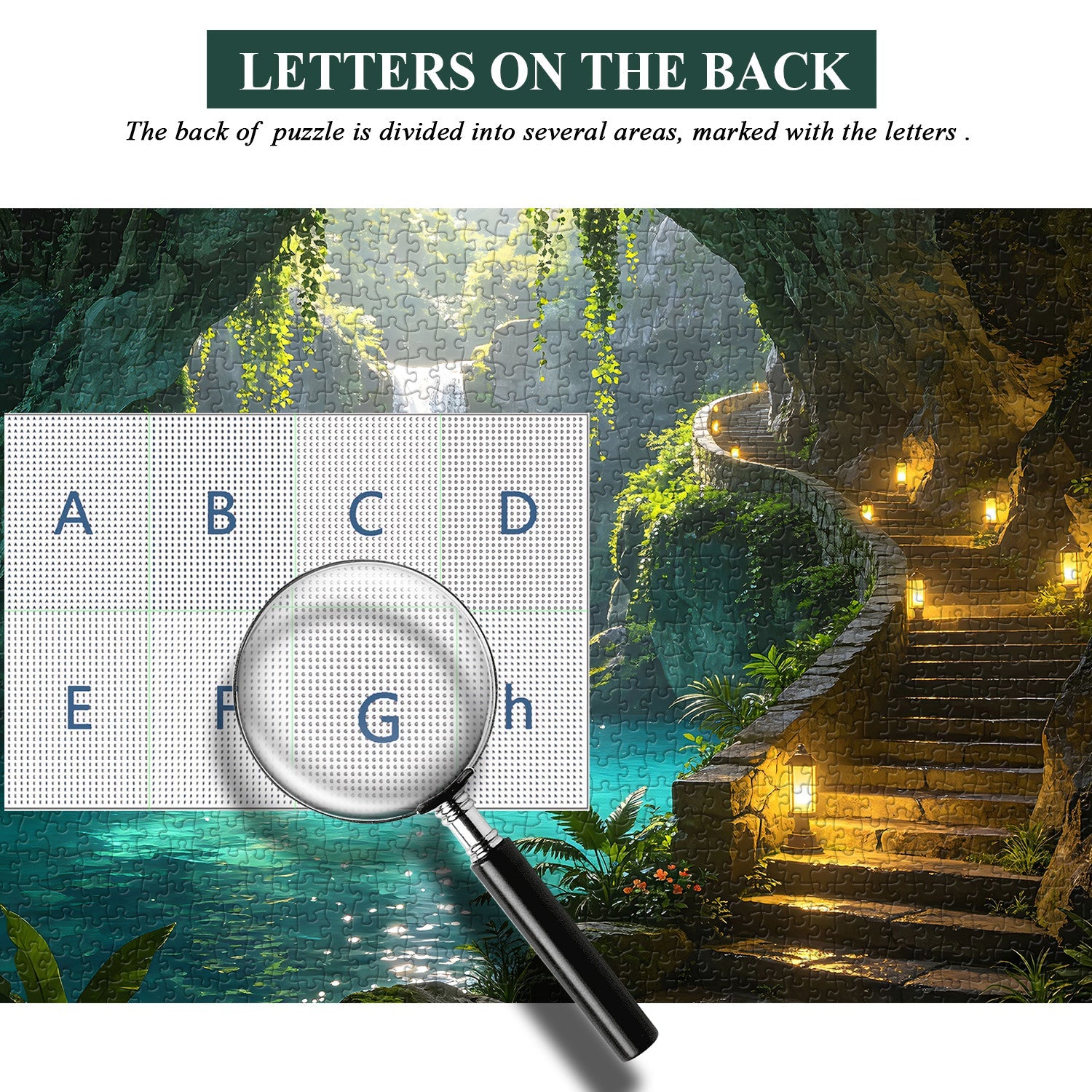 Turquoise Pool Grotto Jigsaw Puzzle 1000 Pieces