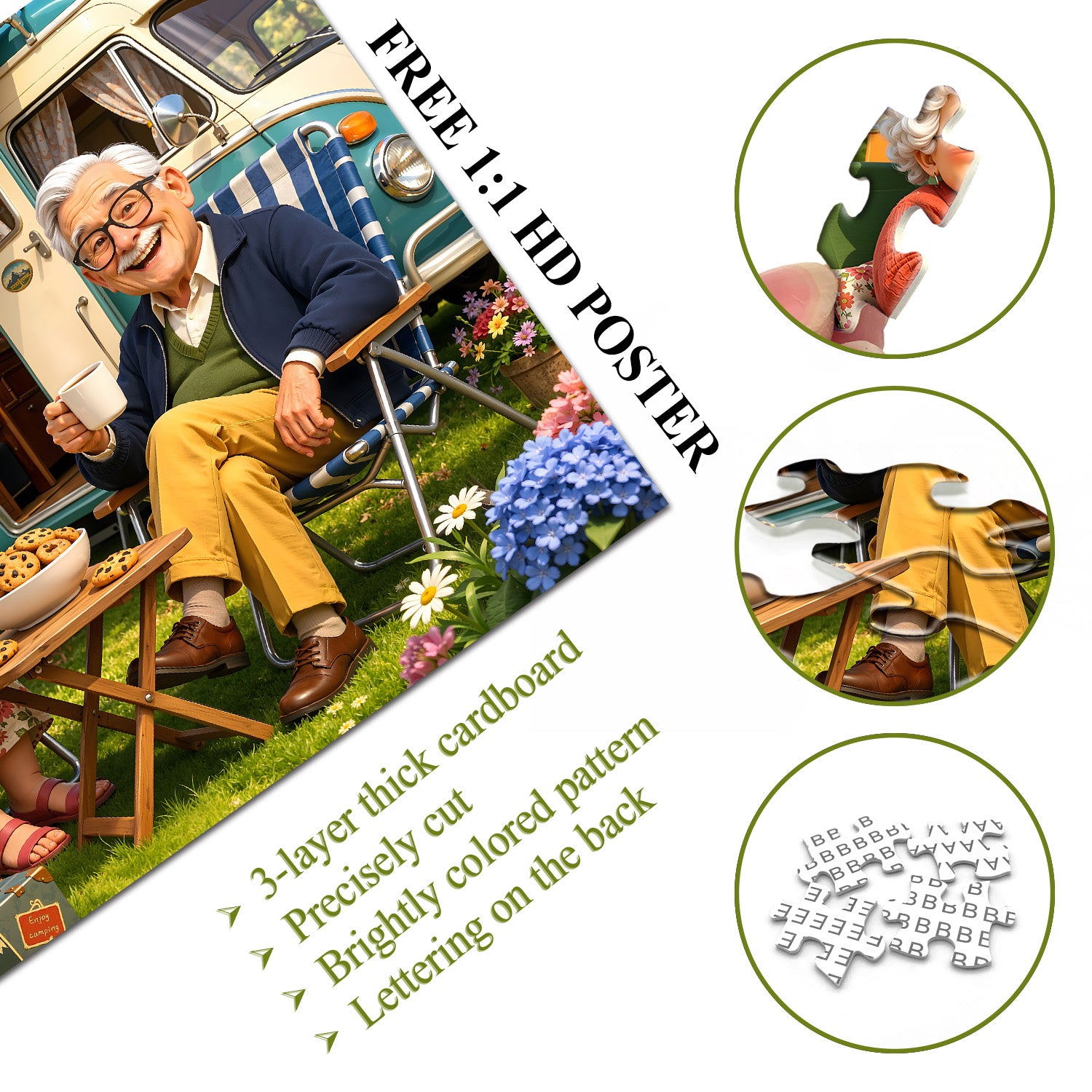 Leisurely Camper Days Jigsaw Puzzle 1000 Pieces